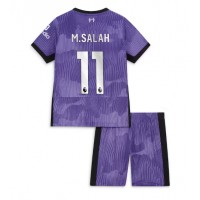 Fotballdrakt Barn Liverpool Mohamed Salah #11 Tredjedraktsett 2023-24 Kortermet (+ Korte bukser)